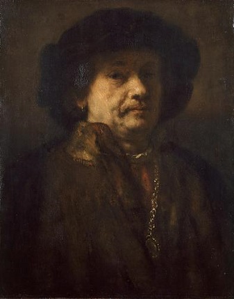 Self-Portrait 1655 by Rembrandt van Rijn Kunsthistorisches Museum Wien GG 9040